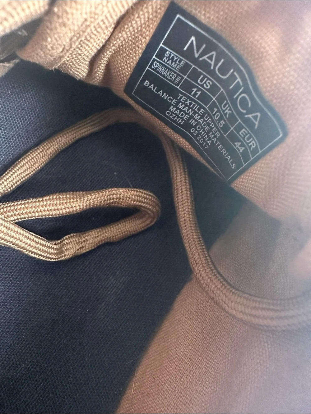Nautica Brown Canvas Boat Shoes